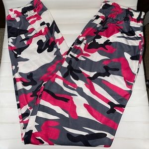 Pink Camo Jogger Pants